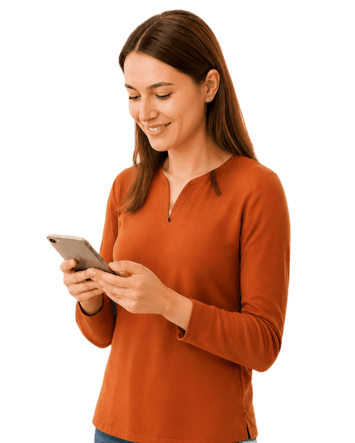Person using a phone to find local services on Vivaqui
